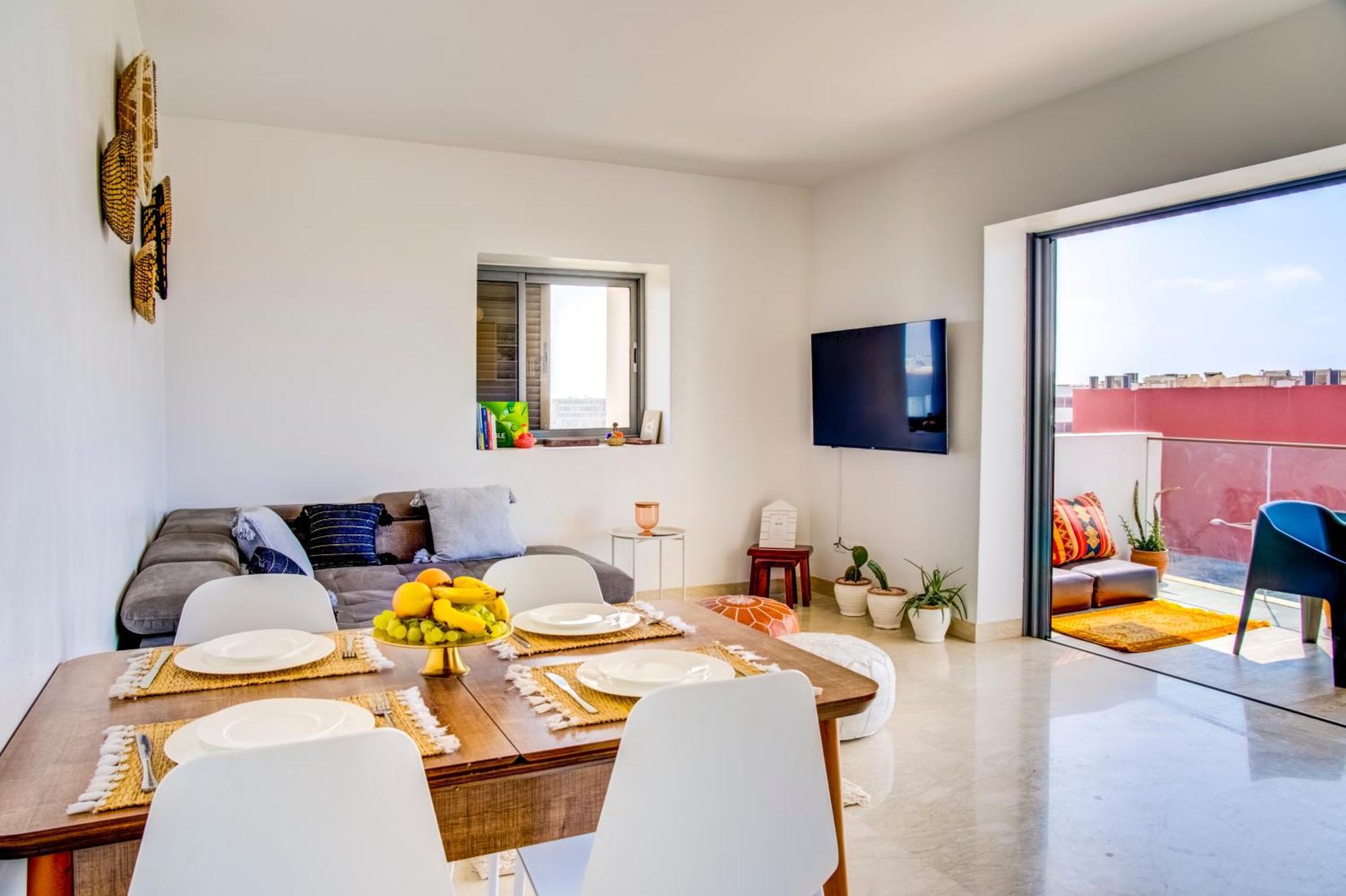 Panoramic View In Bay, Big Terrace, Pools, Wifi, Parking Appartement Agadir